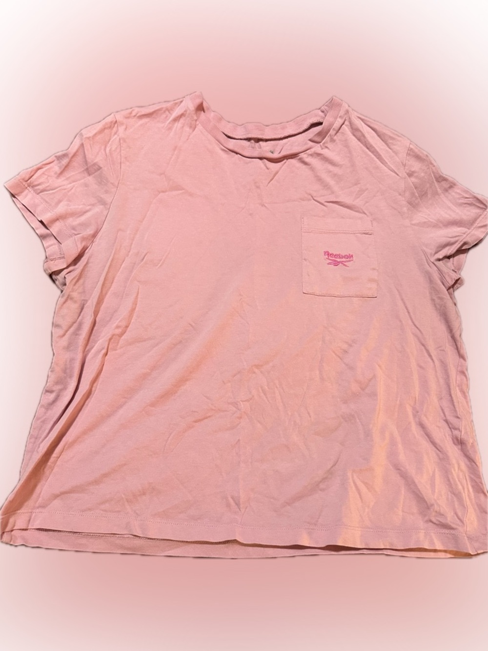 Reebok Pink Short Sleeve Pocket Tee
